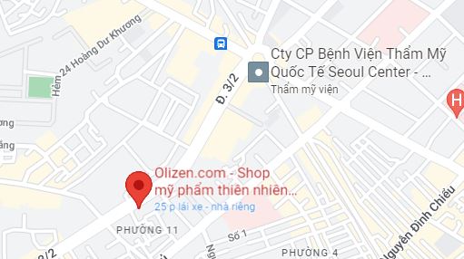 Bản đồ mỹ phẩm Olizen